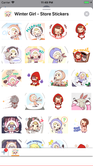 Winter Girl - Store Stickers(圖2)-速報App