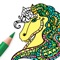 Icon Horse Coloring Book for Adults