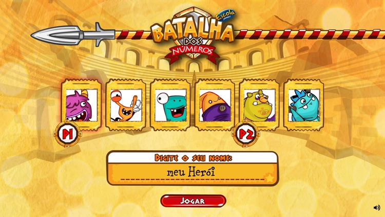 Batalha dos números: jogo educativo