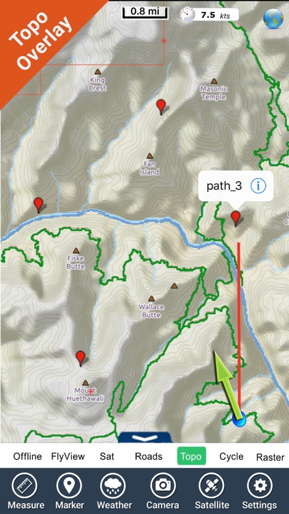 Grand Canyon National Park gps and outdoor map screenshot-3