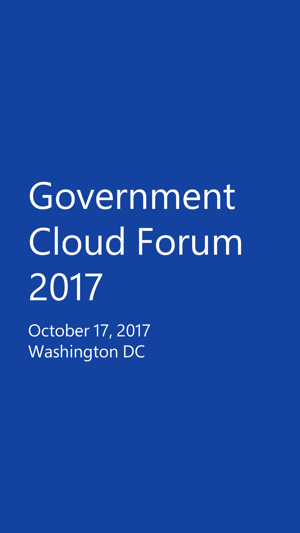 MS Government Cloud Forum