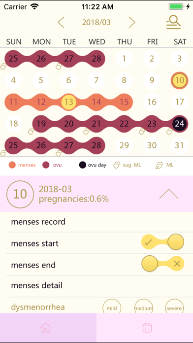 menstrual trackerのおすすめ画像1