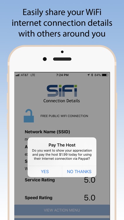 SiFi App - Share Your Internet