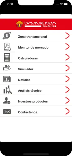 Imágen 1 Davivienda Corredores iphone