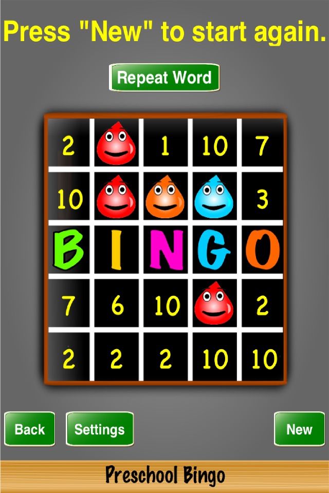 Preschool Bingo screenshot 3