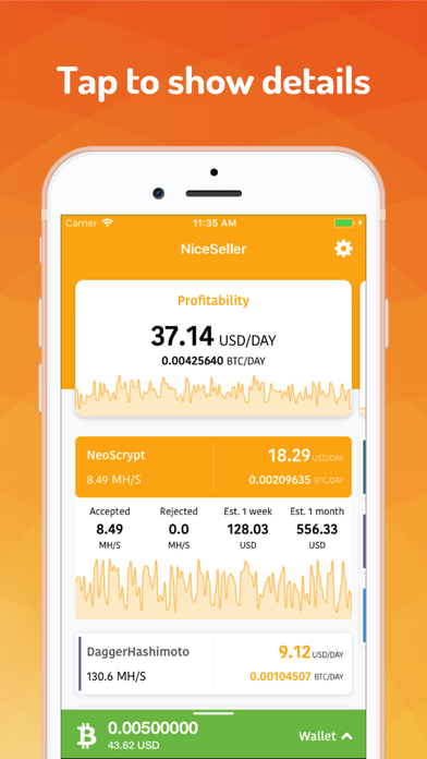 NiceSeller - NiceHash Client screenshot 2