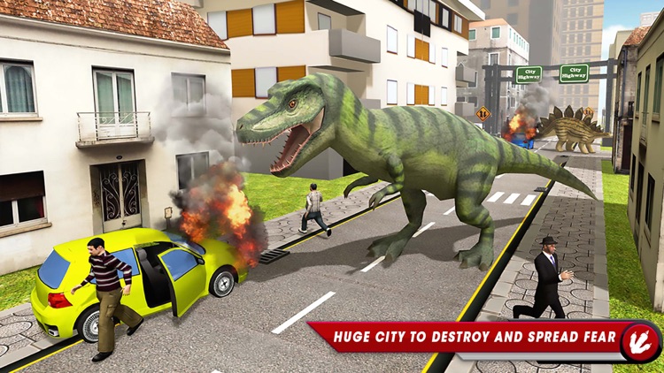 Dinosaur Simulator City Hunter screenshot-3