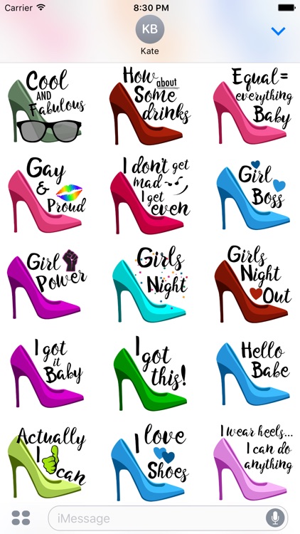 Stiletto Stickers