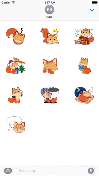 Lovely Baby Fox Sticker screenshot 3