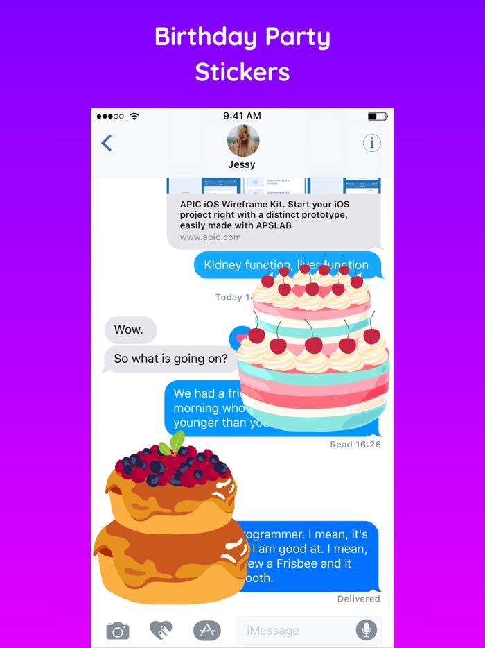 Happy Birthday Stickers Party