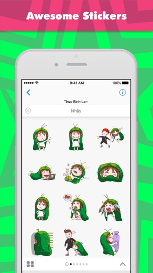 Nhây sticker của Thuc Binh Lam