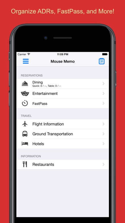 Mouse Memo Trip Organizer screenshot-0