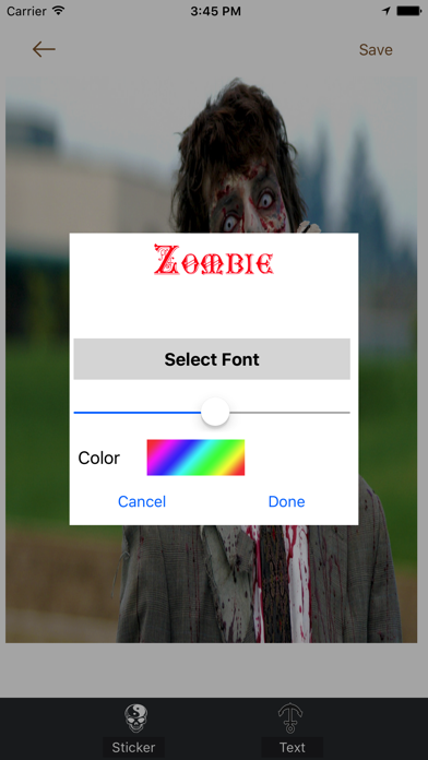 How to cancel & delete Zombie Booth Photo Maker from iphone & ipad 4