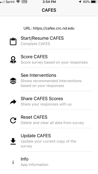 How to cancel & delete CAFES Survey from iphone & ipad 2