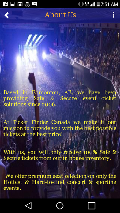 Ticket Finder Canada screenshot 3