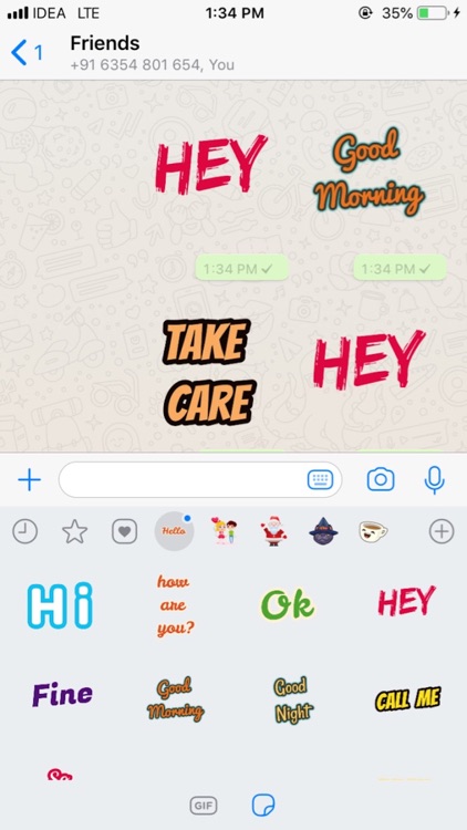 Text Stickers For Whatsup