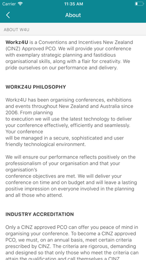 Workz4U Conference Management(圖2)-速報App