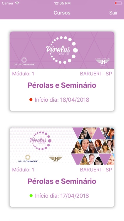 Pérolas Check-in Grupo Hinode