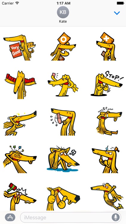 Afghan Hound Dog Emoji Sticker screenshot-1