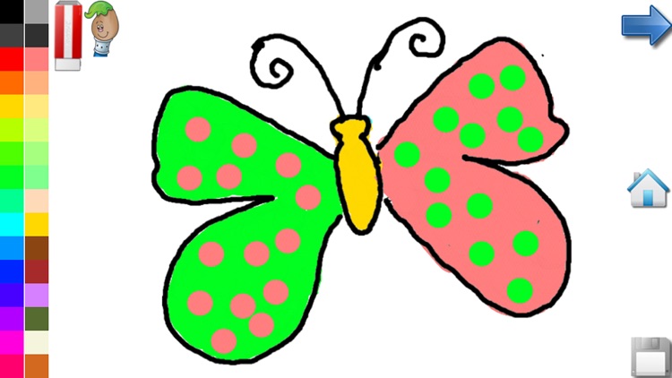 Coloring Book: Butterfly screenshot-1