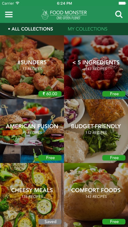 Food Monster - 5000+ Vegan Recipes! screenshot-0