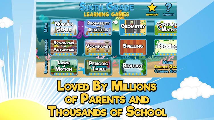 Sixth Grade Learning Games screenshot-3