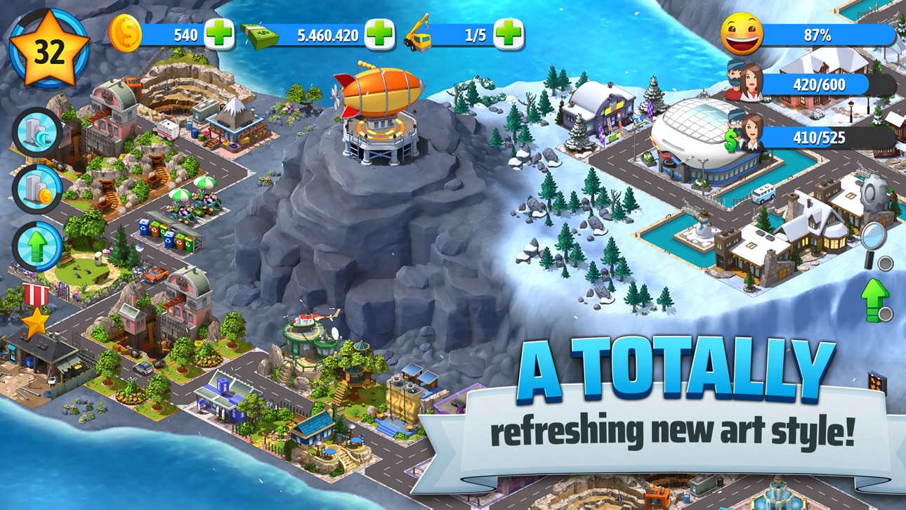 City Island 5 Tycoon Sim Game - Free Hack screenshot 3 - iOS game interface