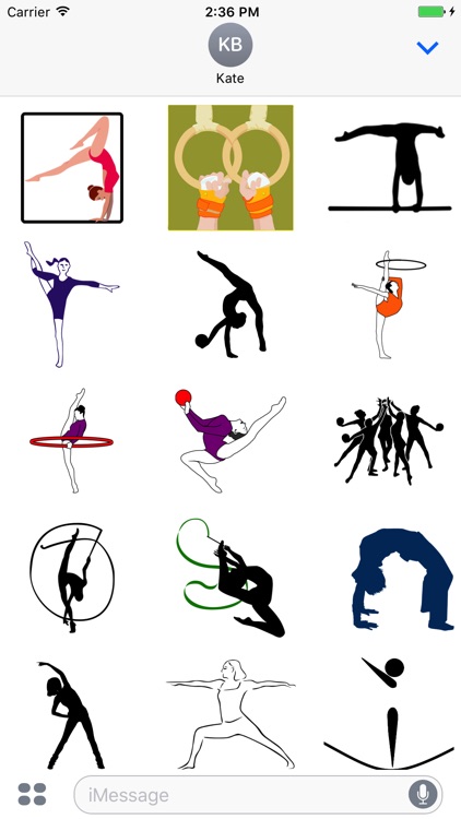 Gymnastics Stickers - Fun!