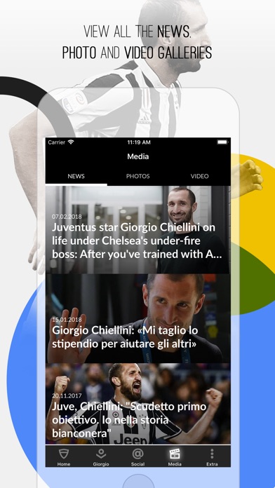 Giorgio Chiellini Official App screenshot 2