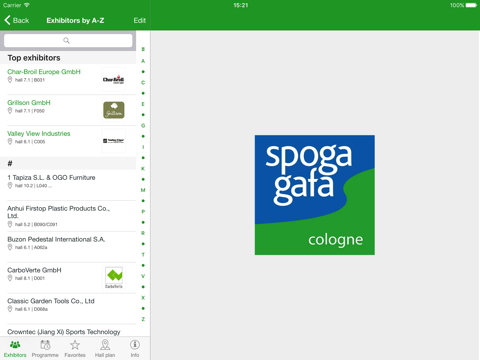 spoga+gafa - The garden trade fair screenshot 2