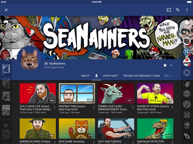 YouTube Gaming Screenshot