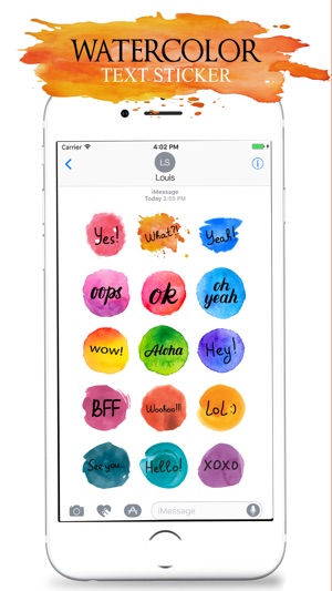 Watercolor Text Stickers(圖2)-速報App