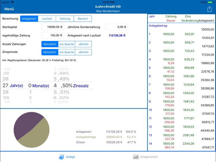 iLohn+Kredit HD 2018 screenshot-4