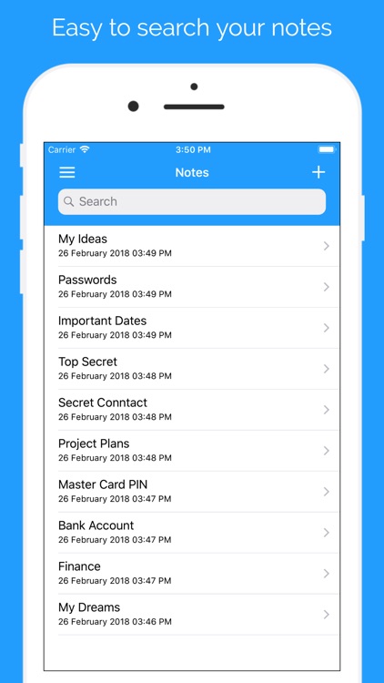 Secret Notes Lock