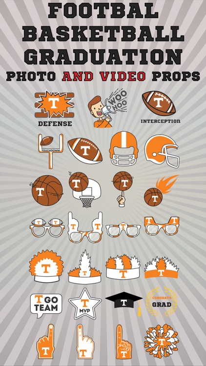 Tennessee Volunteers Animated Selfie Stickers