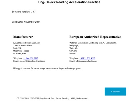 King-Devick Reading Practice screenshot 2