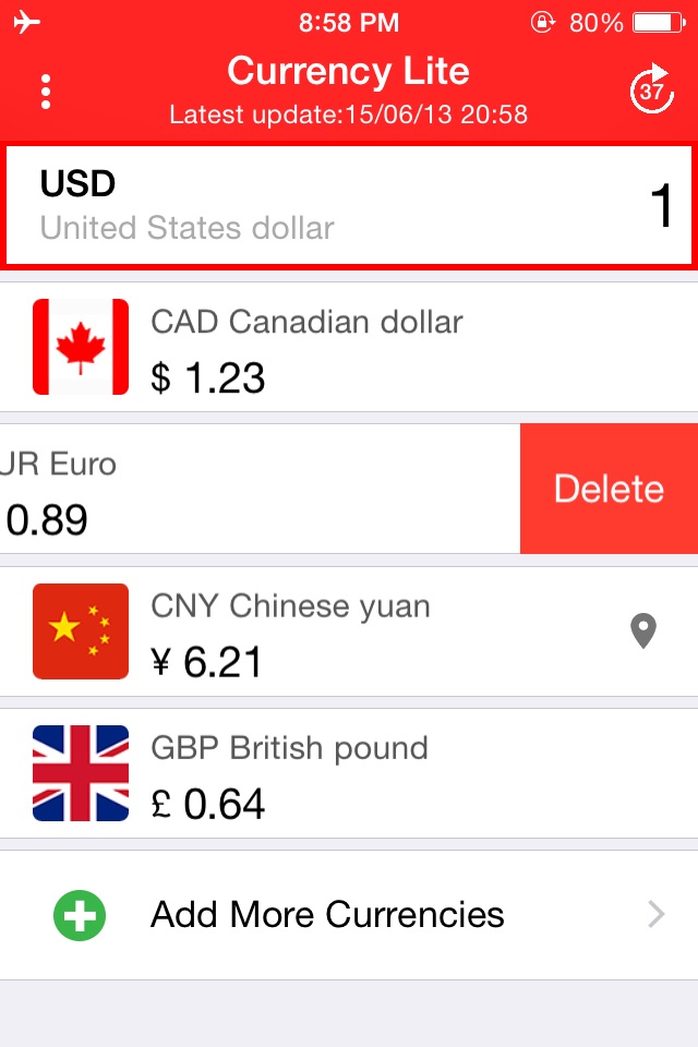 Currency Lite - Real Time screenshot 3