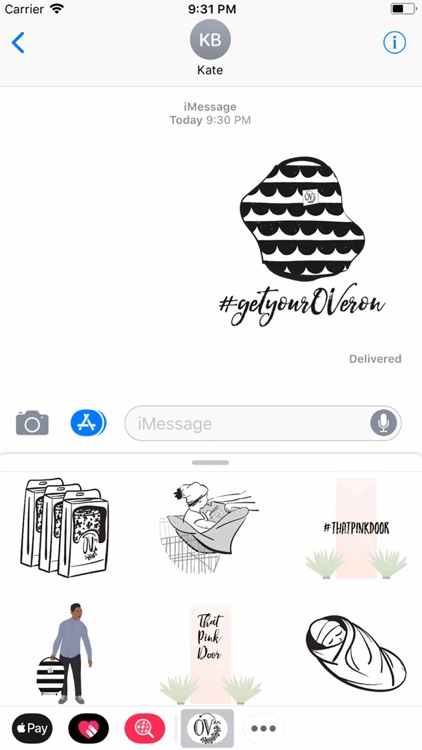 the OVer company Stickers