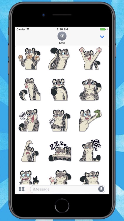 Snow Leopard Stickers