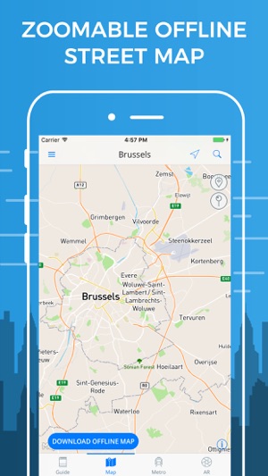 Brussels Travel Guide with Offline Street Map(圖3)-速報App