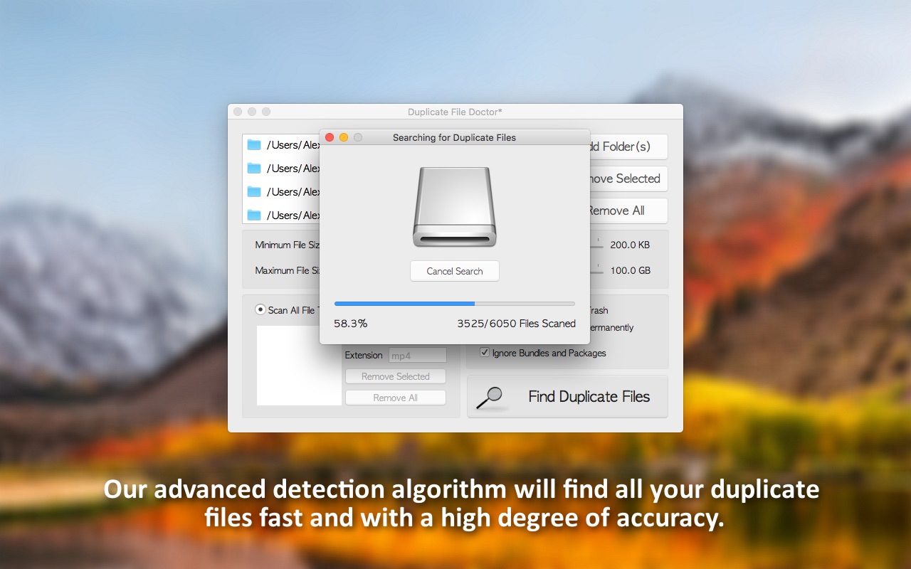Screenshot do app Duplicate File Doctor