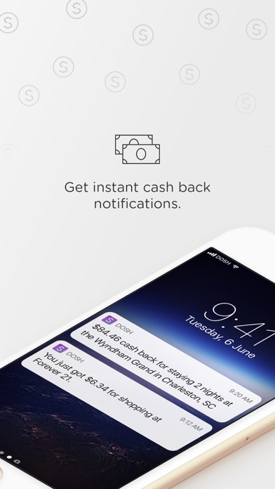 Screenshots of Dosh for iPhone