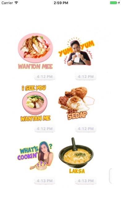 Makan Thoughts iStickers screenshot 3
