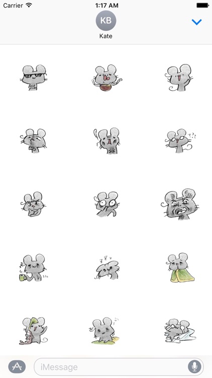 Doodle Mouse Stickers Pack