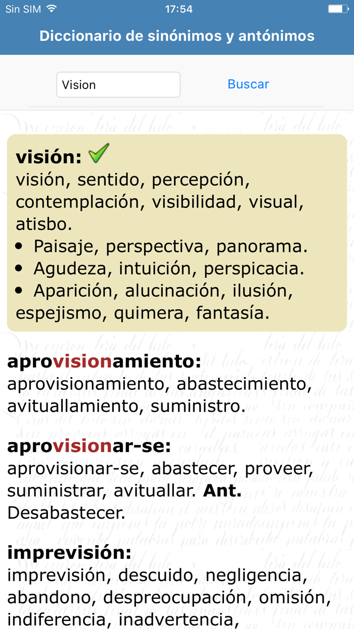 Sinónimos y Antónimos