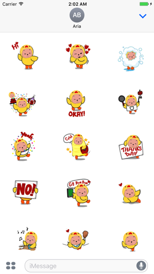 Cutie Chicken Girl Stickers