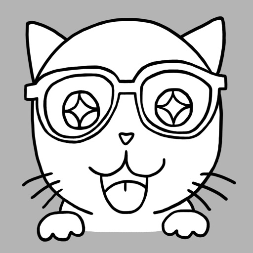 Nerdy Kitty: Cool Cat Stickers icon