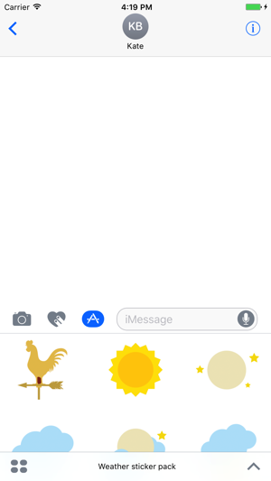 Weather sticker pack for iMessage(圖3)-速報App