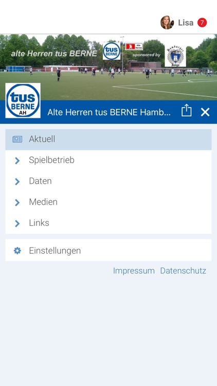 Alte Herren tus BERNE Hamburg