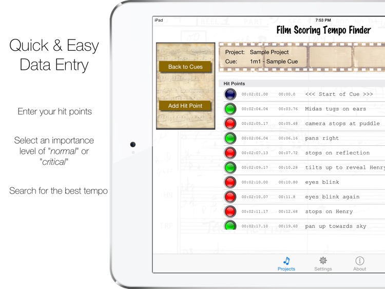Film Scoring Tempo Finder